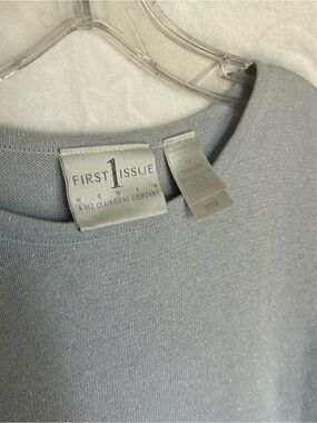 Vintage First Issue Women's Light Gray Short Sleeve Knit Tee